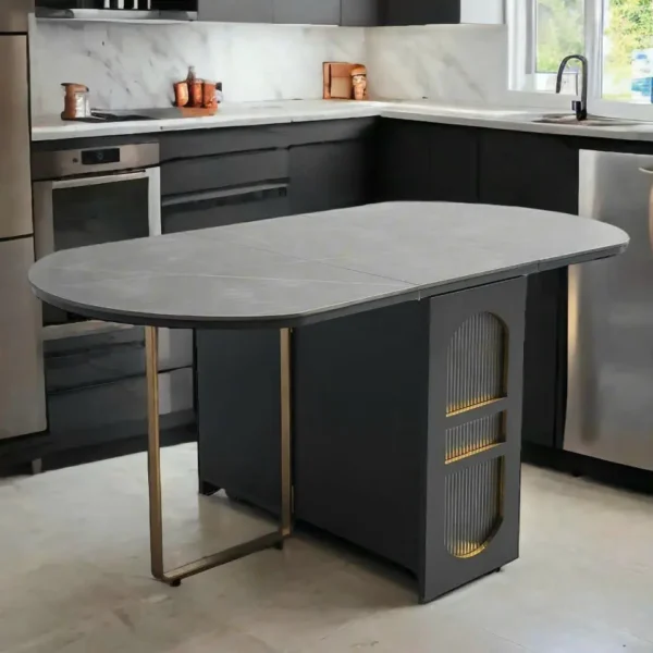 Bàn ăn thông minh 4 ghế gấp gọn mặt đá ceramic - SP2984 21 ban an thong minh 4 ghe gap gon mat da ceramic sp2984 18