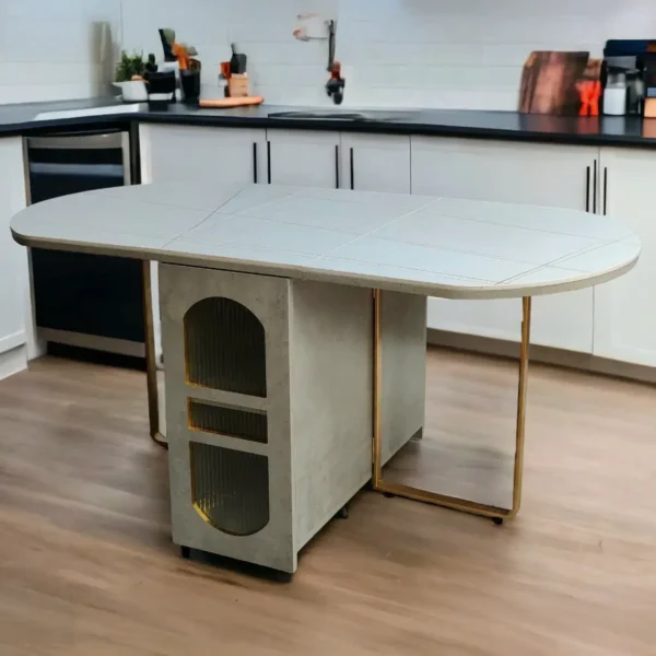 Bàn ăn thông minh 4 ghế gấp gọn mặt đá ceramic - SP2984 35 ban an thong minh 4 ghe gap gon mat da ceramic sp2984 19