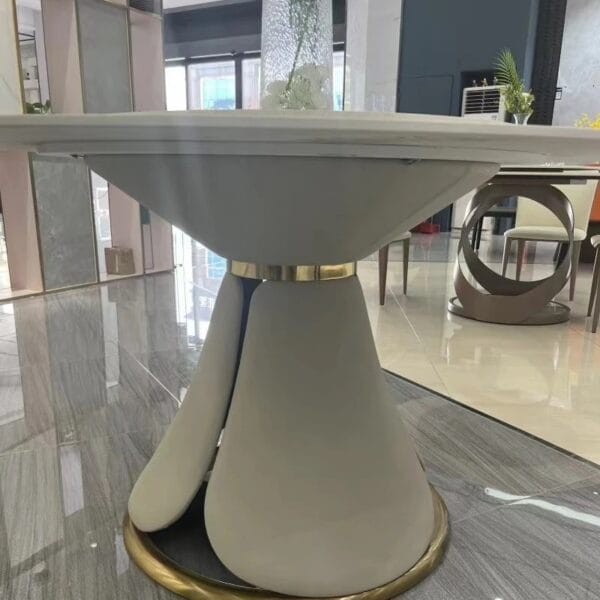 Bo Ban An 6 Ghe Mat Da Xoay Melisa Ghe Boc Da Cao Cap Hien Dai Sp2910 6