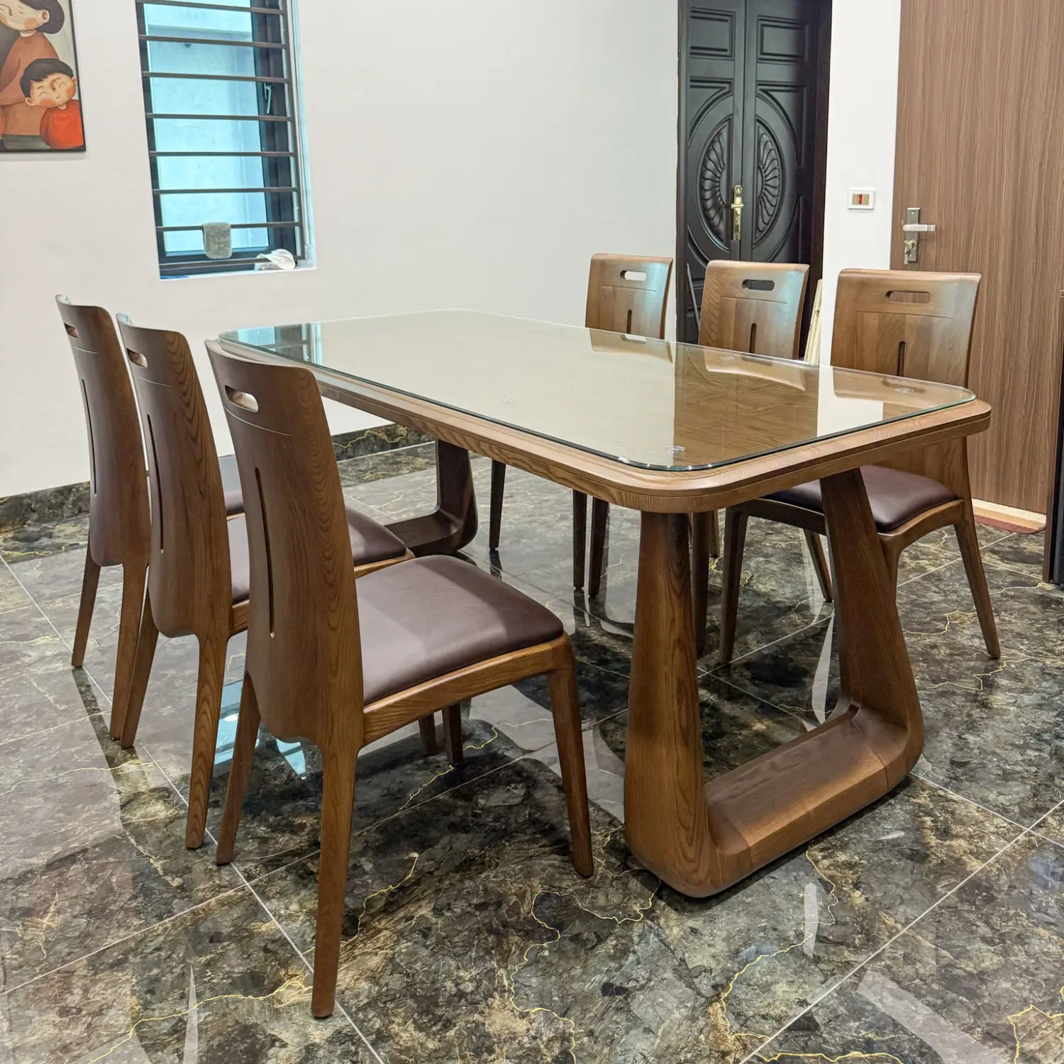 bo suu tap ban an go tu nhien dep xu huong 2025 tai tong kho noi that gia dinh 5