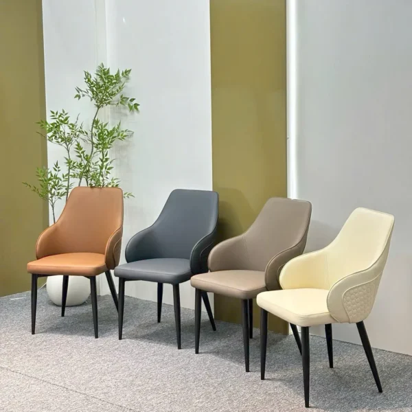 Ghế ăn bọc da cao cấp, tựa có tay ôm lưng - SP6901