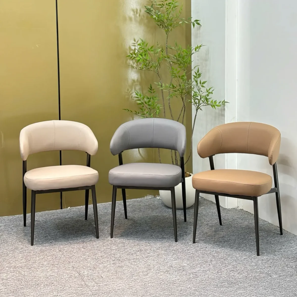 Ghế ăn bọc da chống xước cao cấp - Chubby Chair - Ảnh 2