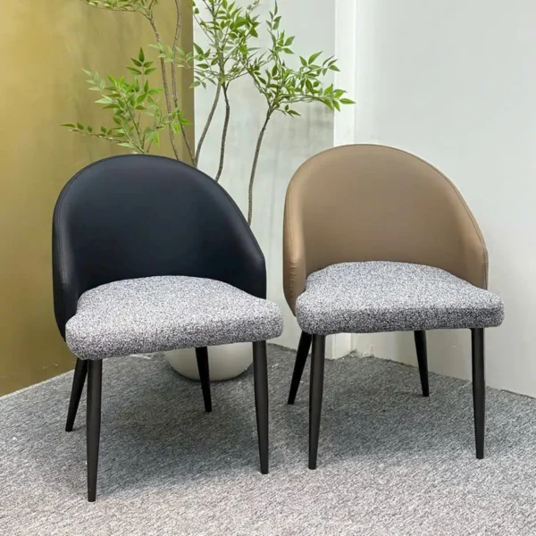 Ghế ăn bọc da mix vải cao cấp, tựa ôm lưng - SP6735