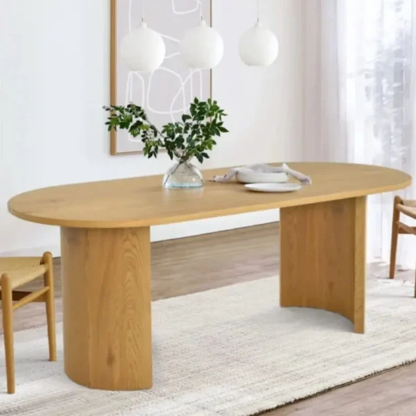 Bàn ăn gỗ tự nhiên thiết kế tối giản, sang trọng - SP7866