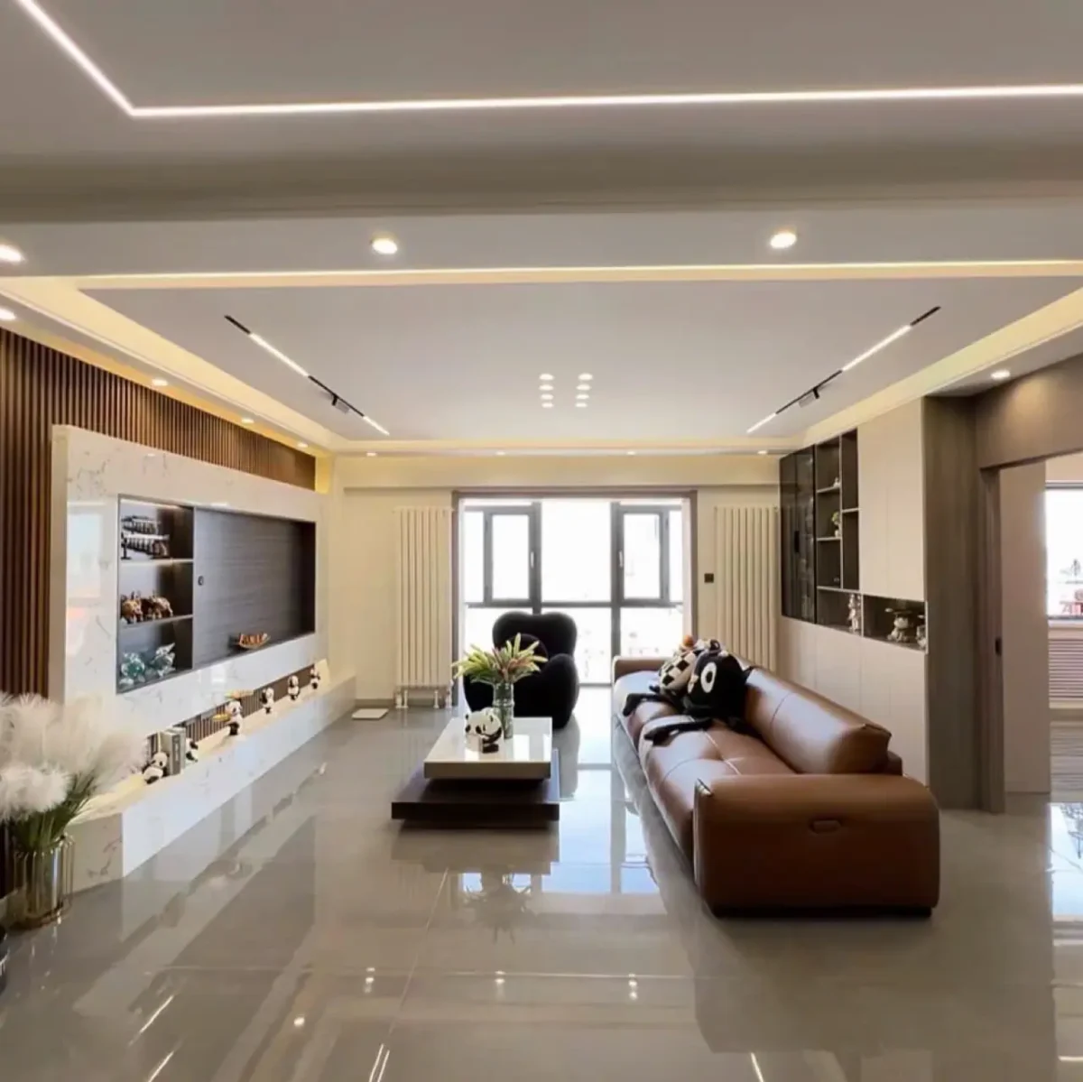 Bàn trà mặt đá, gỗ hình vuông 2 tầng nhập khẩu - SP7746 - Ảnh 4