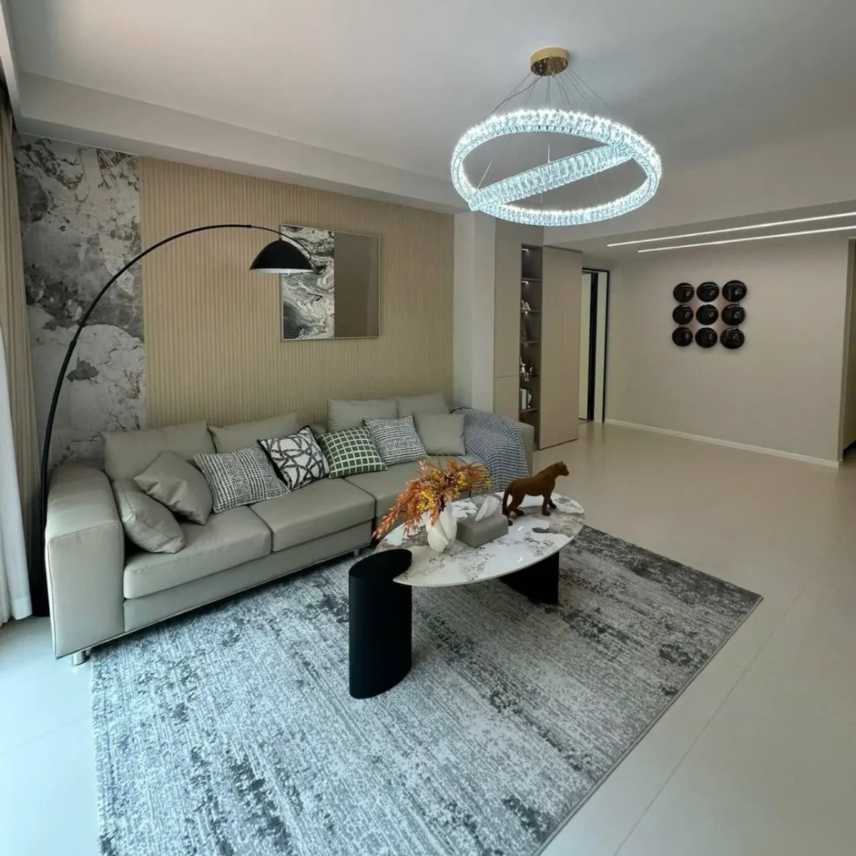 Bàn trà mặt đá oval đơn giản tinh thế - SP7890 - Ảnh 2