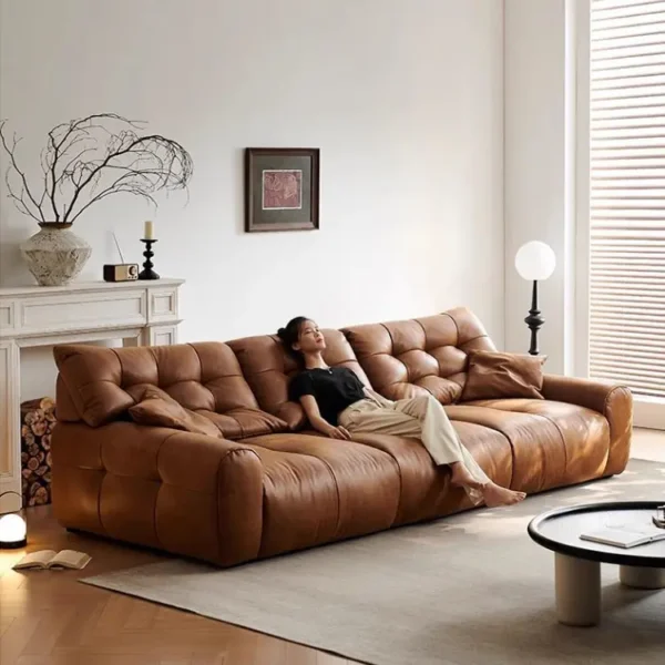 Ghế sofa văng bọc da cao cấp - SP8802