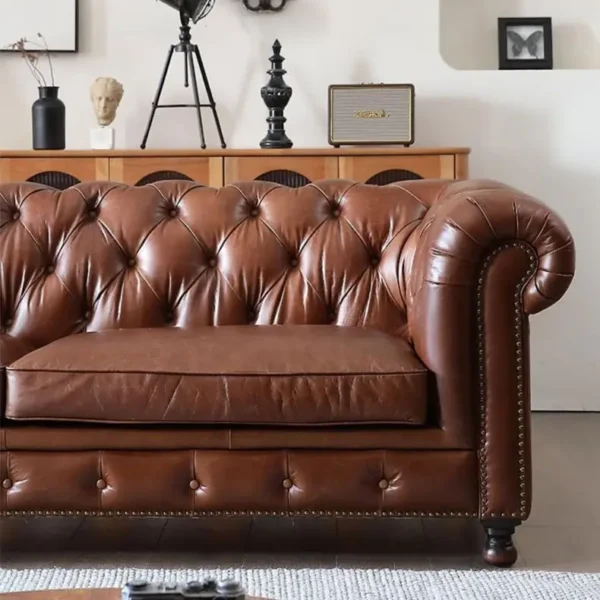 ghe sofa vang boc da phong cach co dien sang trong sp8848 3