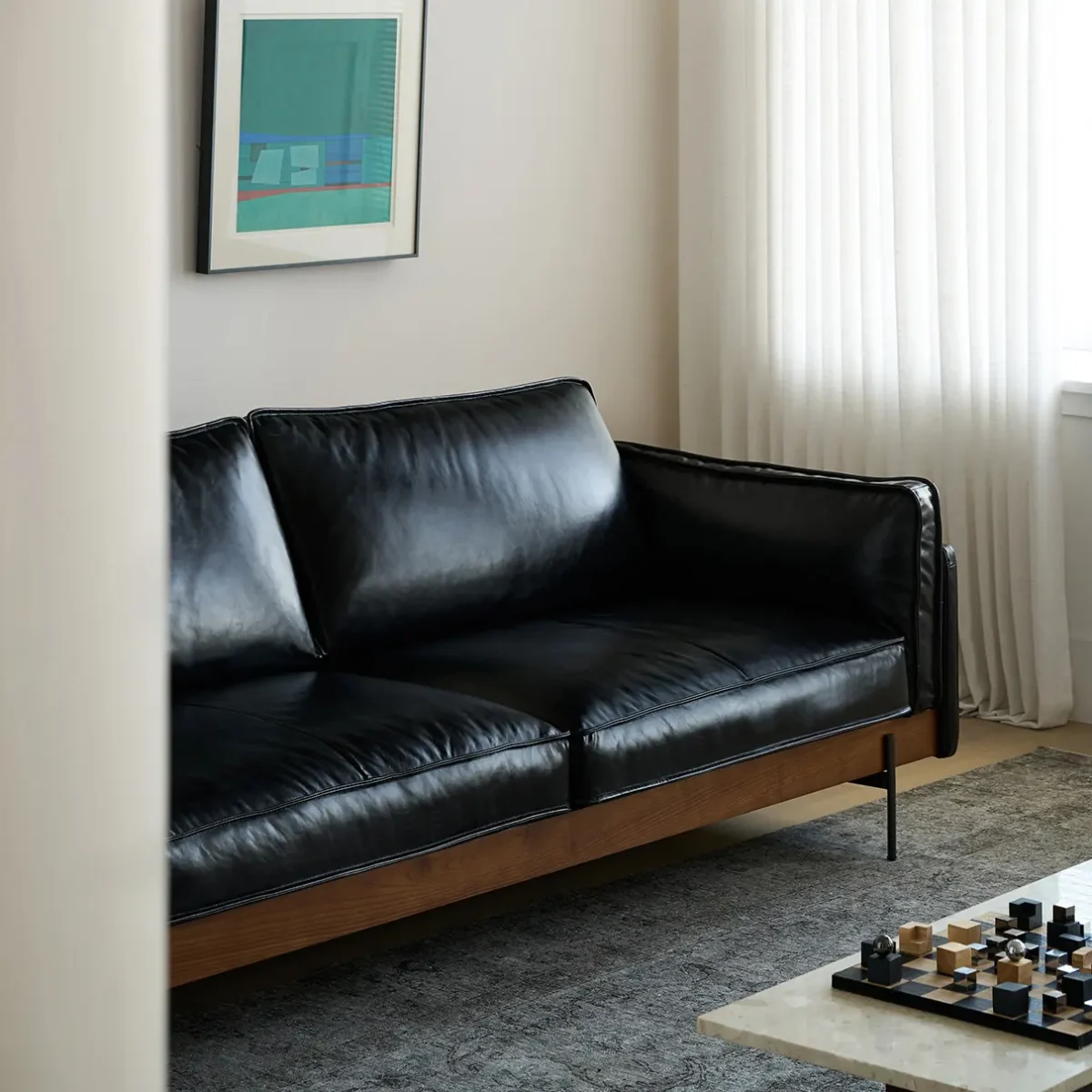 Ghế sofa văng bọc da phong cách cổ điển - SP8676 - Ảnh 8