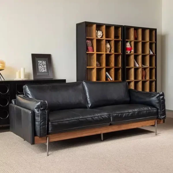 ghe sofa vang boc da phong cach co dien sp8676 4