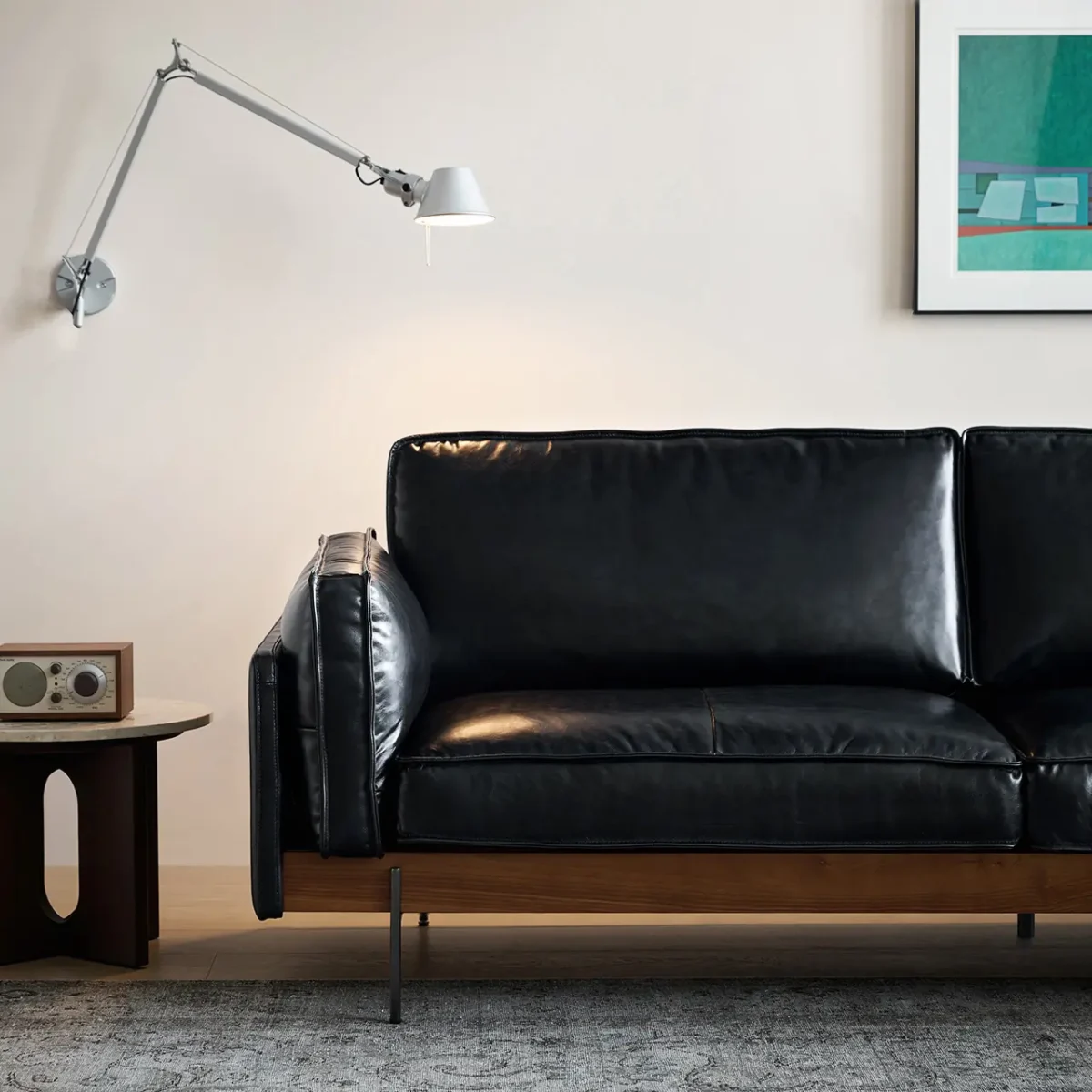 Ghế sofa văng bọc da phong cách cổ điển - SP8676 - Ảnh 2