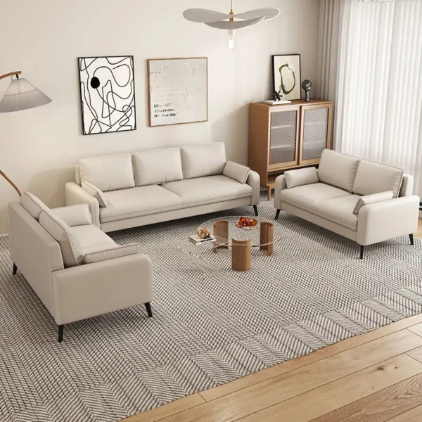 Ghế sofa văng bọc da phong cách ý sang trọng - SP8794