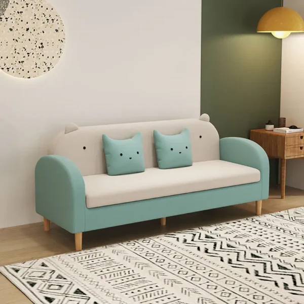 ghe sofa vang boc vai phong cach de thuong sp8963 9