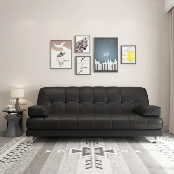 Ghế sofa bọc da có thể ngả thành giường hiện đại - SP8677