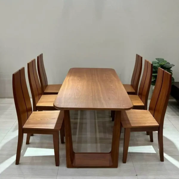 Bộ bàn ăn gỗ sồi tự nhiên sang trọng - SP9969