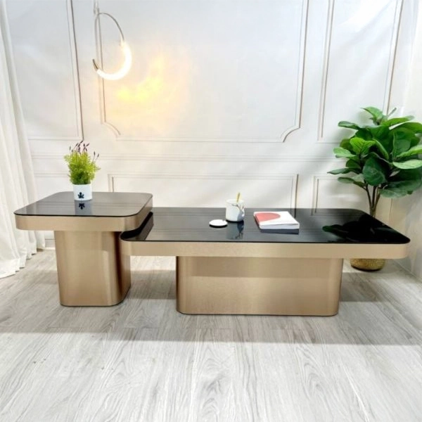 Bàn Trà Đôi Mặt Kính Cao Cấp - SP9692