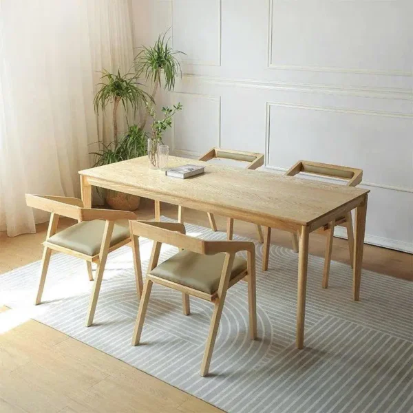 Bộ Bàn Ăn Gỗ Cao Su Thanh Lịch - SP9957