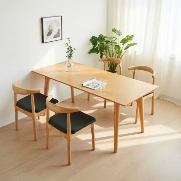 Bộ Bàn Ăn Gỗ Tự Nhiên Hiện Đại - SP9941