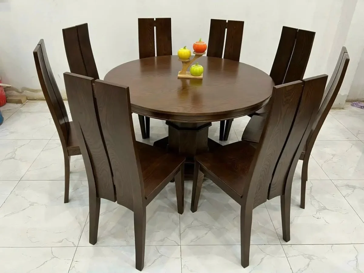 Bộ bàn ăn tròn mặt gỗ sang trọng - SP9916 - Ảnh 2