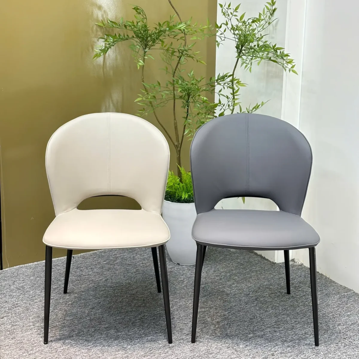 Ghế ăn bọc da cao cấp, tựa ôm lưng dễ chịu - SP9284
