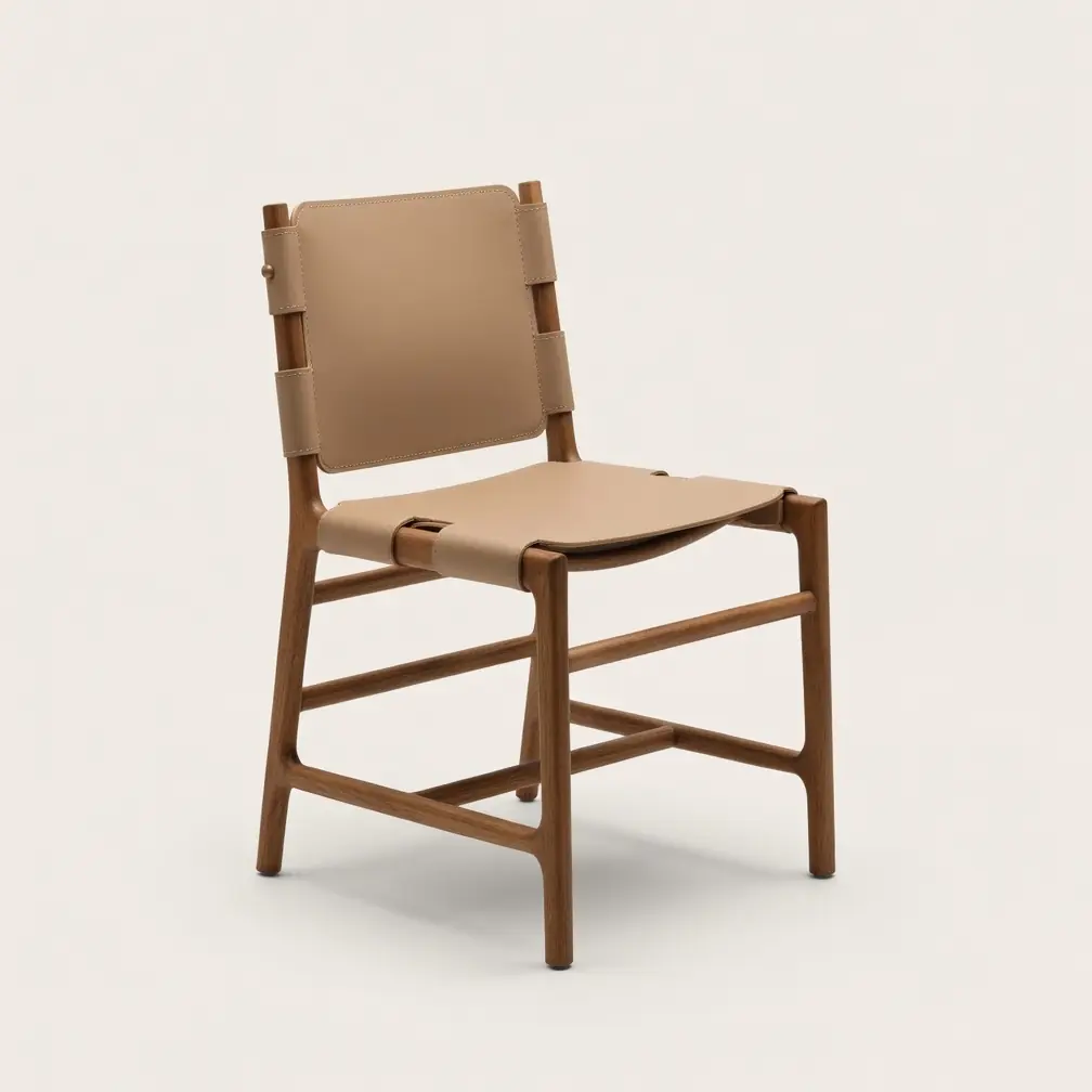 Ghế ăn gỗ sồi da yên ngựa hàng xuất khẩu cao cấp - SP9358 2 Ghế ăn gỗ sồi da yên ngựa hàng xuất khẩu cao cấp - SP9358 - Ảnh 2