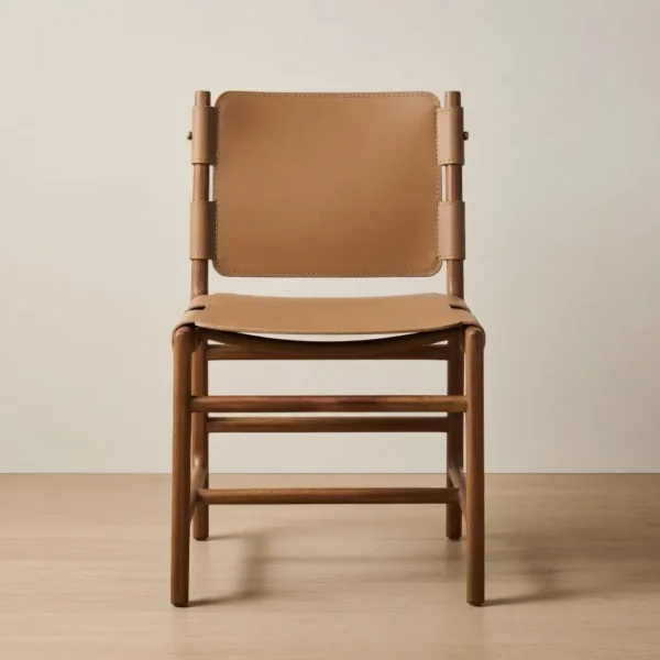 Trang chủ 345 Ghế ăn gỗ sồi da yên ngựa hàng xuất khẩu cao cấp - SP9358