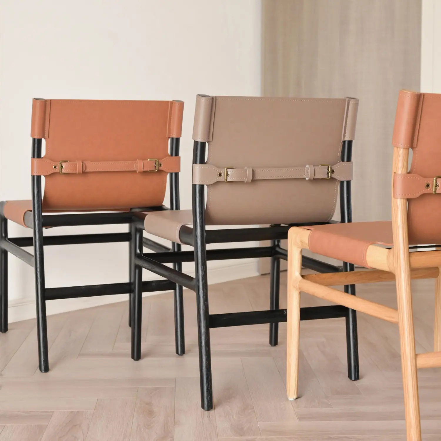 Ghế ăn gỗ sồi da yên ngựa hàng xuất khẩu cao cấp - SP9390 9 ghe an go soi da yen ngua hang xuat khau cao cap sp9390 1