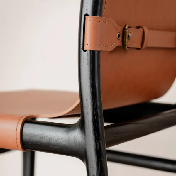 Ghế ăn gỗ sồi da yên ngựa hàng xuất khẩu cao cấp - SP9390 7 ghe an go soi da yen ngua hang xuat khau cao cap sp9390 2