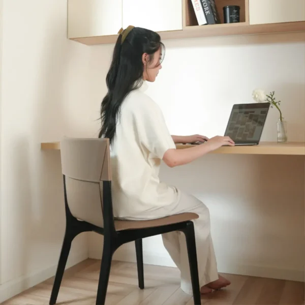 Ghế ăn gỗ sồi da yên ngựa hàng xuất khẩu cao cấp - SP9414 10 ghe an go soi da yen ngua hang xuat khau cao cap sp9414 3