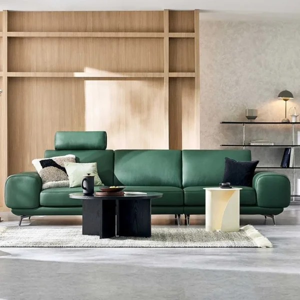Ghế sofa bọc da sang trọng hiện đại - SP9024