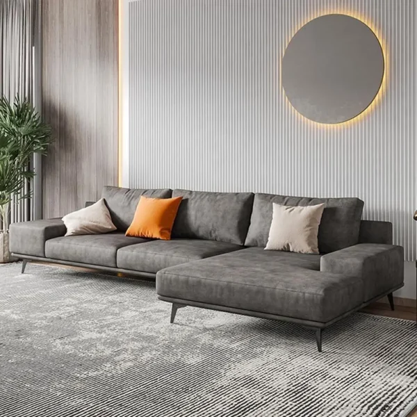 Ghế sofa bọc vải chữ L cao cấp - SP9033