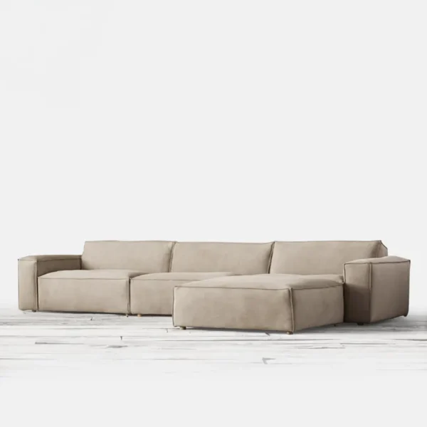 Ghế sofa chữ L bọc vải hiện đại - SP9073