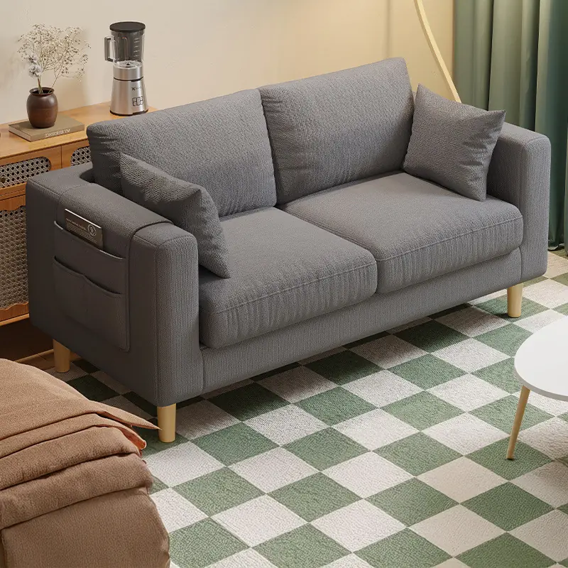 Ghế sofa văng bọc nỉ hiện đại