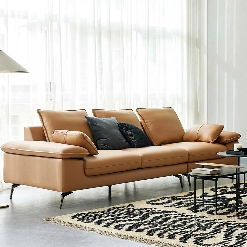 Ghế sofa văng bọc da cao cấp - SP9037 6 Ghế sofa văng bọc da cao cấp sp9037