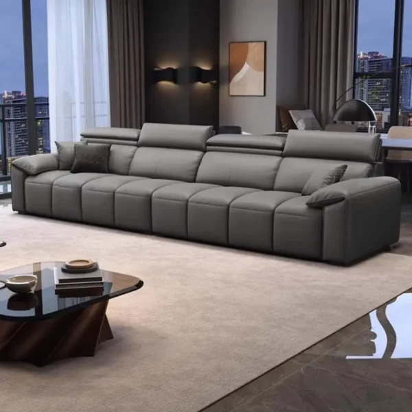 ghe sofa vang boc da co tua dau gat gu cao cap sp9103 2