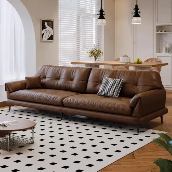 Ghế sofa văng bọc da hiện đại - SP9541