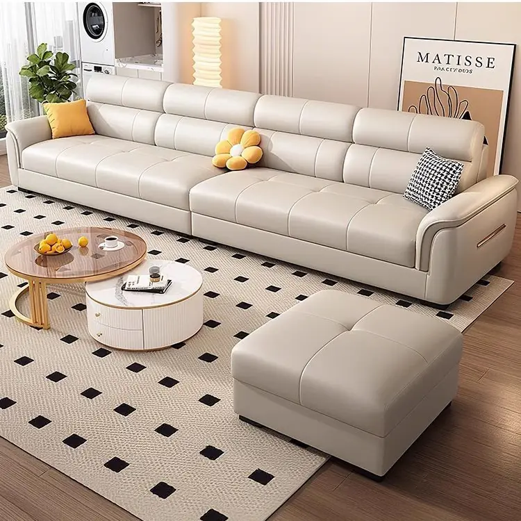 Ghế sofa văng bọc da sang trọng - SP9143 10 Ghế sofa văng bọc da sang trọng sp9143