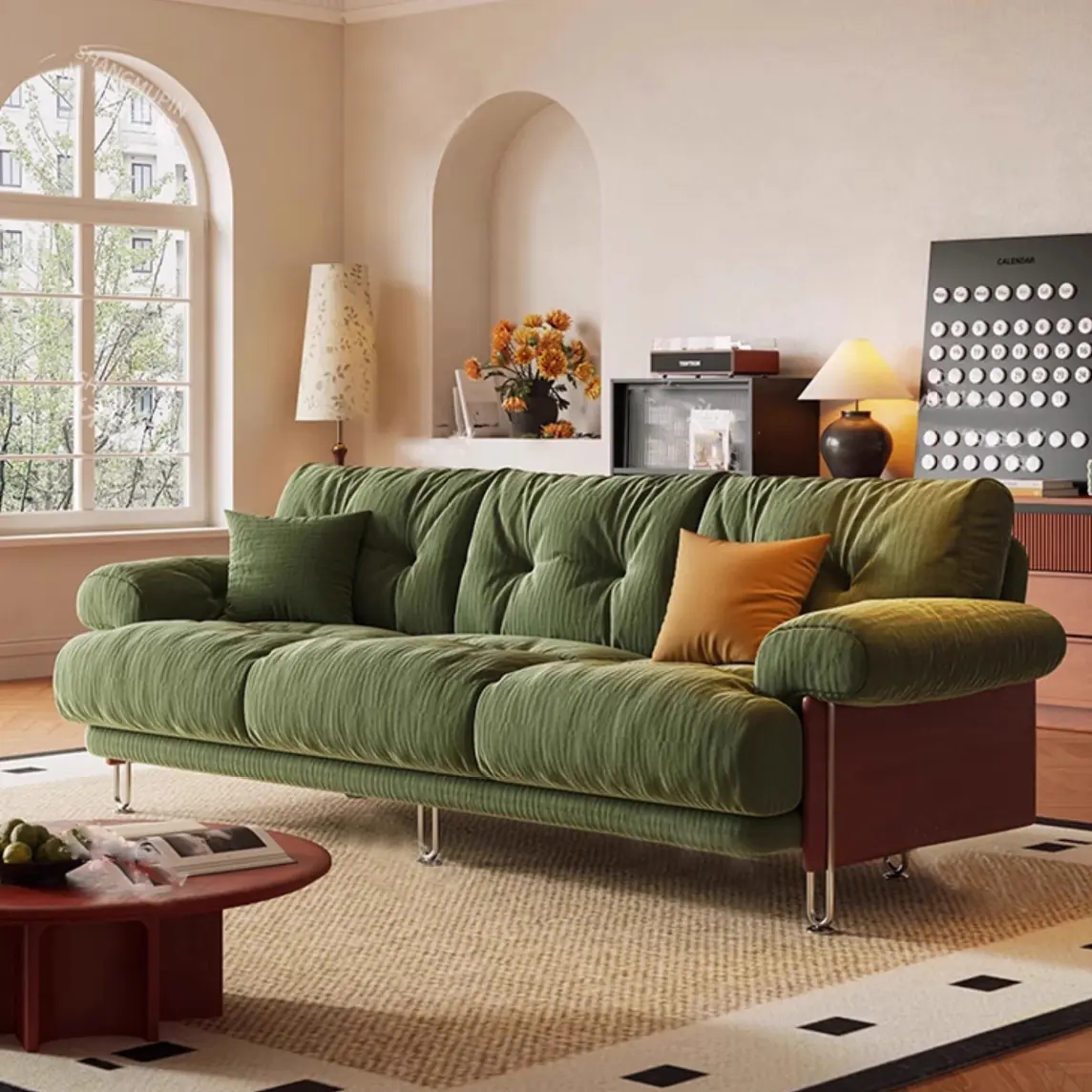 Ghế sofa văng bọc vải nỉ hiện đại - SP8742 15 ghe sofa vang boc vai ni hien dai sp8742 6