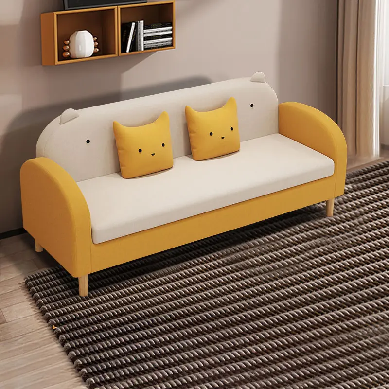 ghe sofa vang boc vai phong cach de thuong sp8963 10