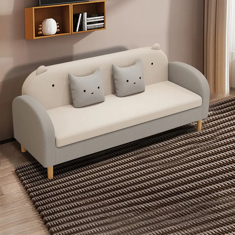 ghe sofa vang boc vai phong cach de thuong sp8963 5