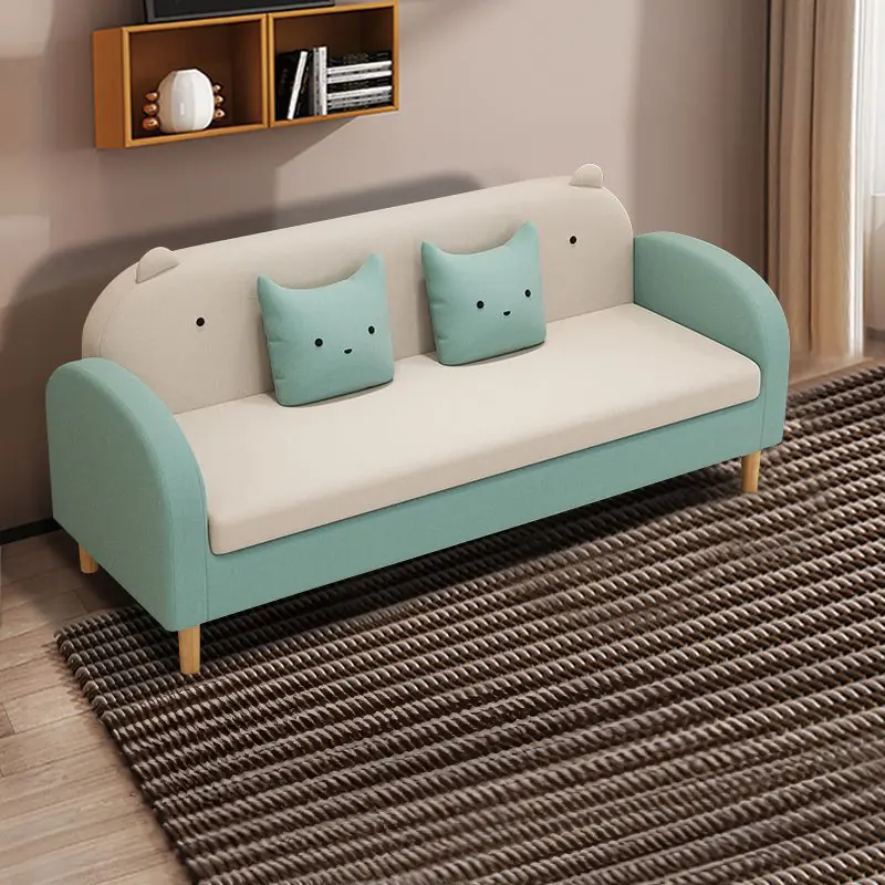 ghe sofa vang boc vai phong cach de thuong sp8963