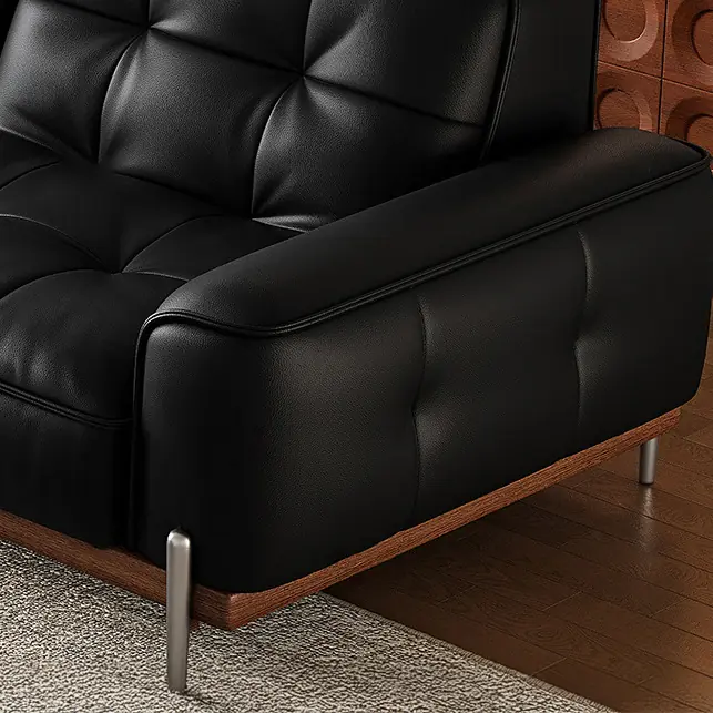 ghe sofa vang da phong cach co dien sp8757 1