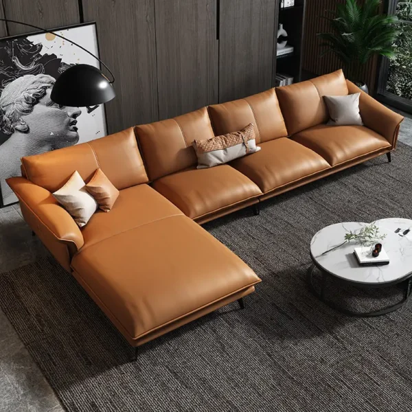 Ghế Sofa góc chữ L bọc da cao cấp - SP11086