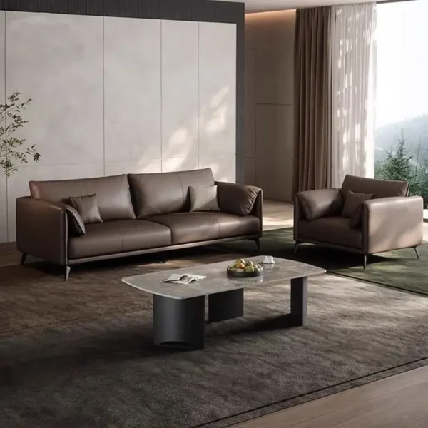 Ghế Sofa văng bọc da hiện đại - SP11101