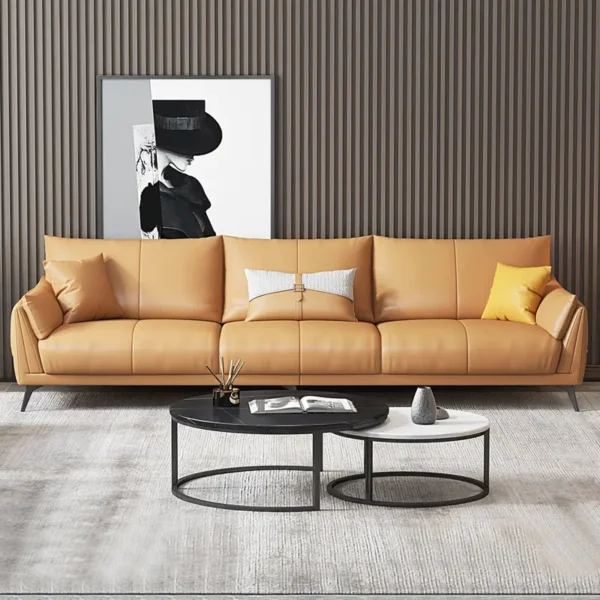 Ghế Sofa bọc da êm ái kiểu dáng hiện đại - SP11146