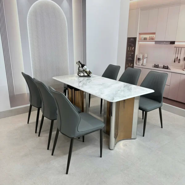 ban an mat da 6 ghe chan inox hien dai sp12120 1