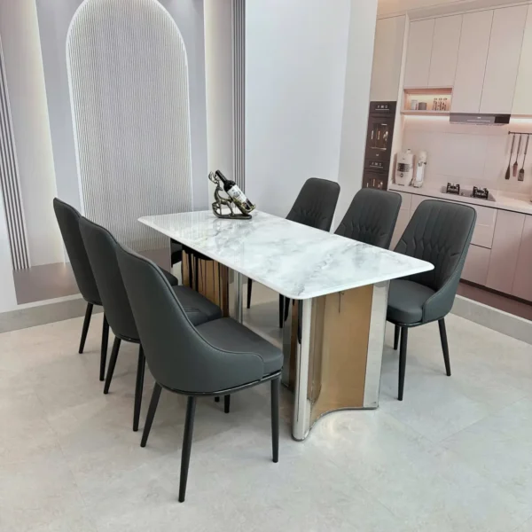 ban an mat da 6 ghe chan inox hien dai sp12120 2