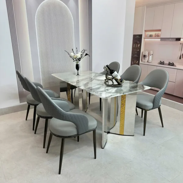 ban an mat da 6 ghe da chan inox ma vang cao cap sp11992 1