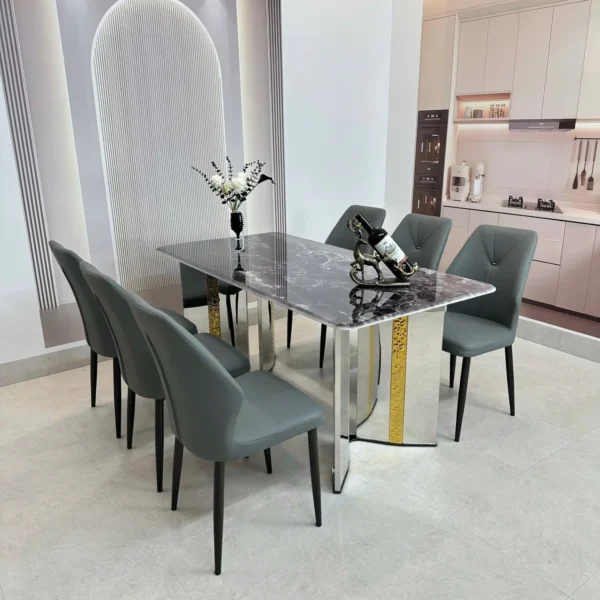 ban an mat da 6 ghe da chan inox ma vang cao cap sp11992 2