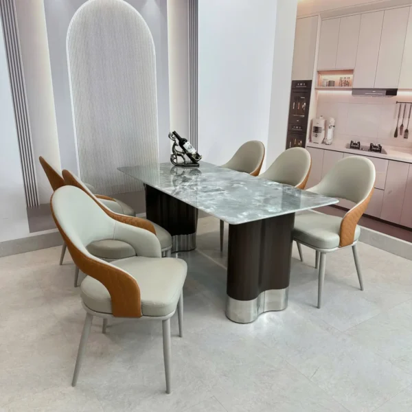 ban an mat da 6 ghe da chan tru inox bo cong sang trong sp12016 6